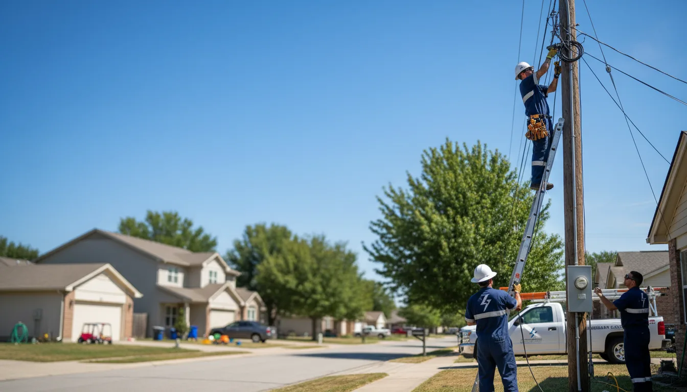 Residential electrician providing installation services in Orange City, IA